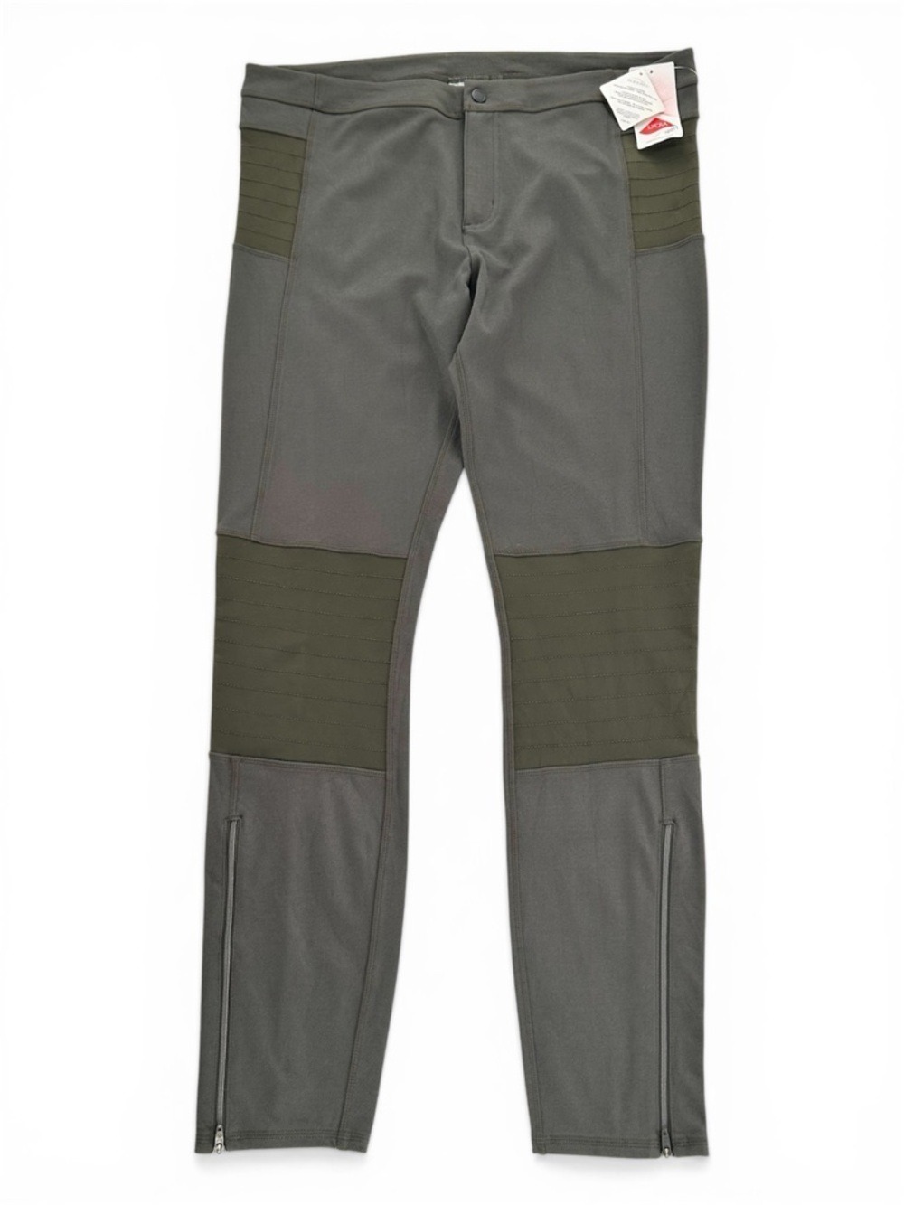 Athleta Trailsetter Ponte Pants Leggings Thyme Green Size 16 Tall - Picture 2 of 13